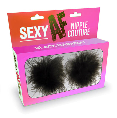 Sexy Af Nipple Couture Marabou