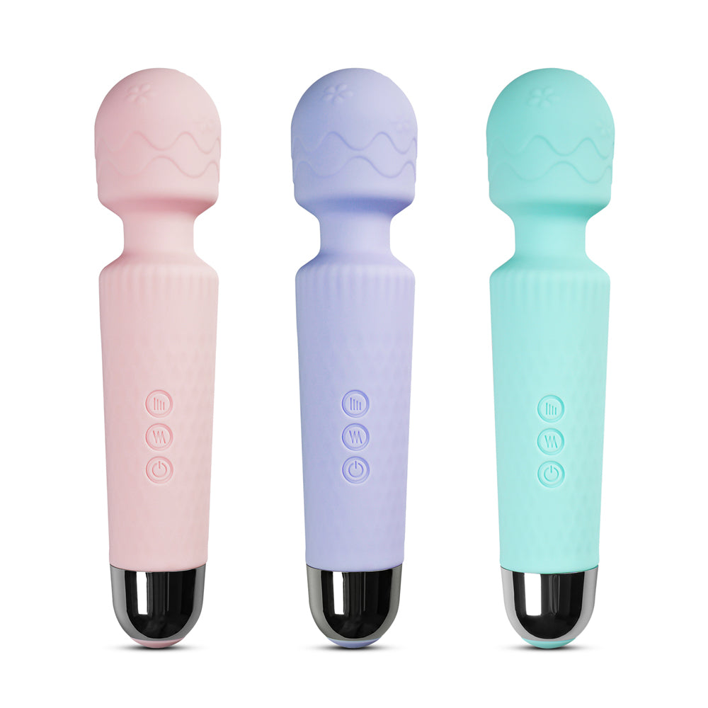 8 Speeds Rechargeable Silicone Wand Massager