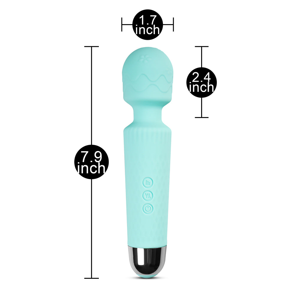 8 Speeds Rechargeable Silicone Wand Massager