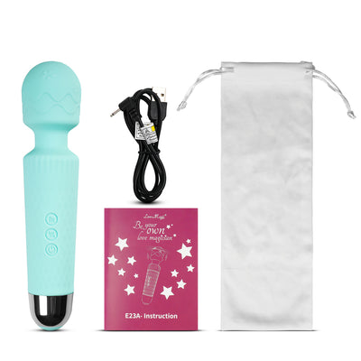 8 Speeds Rechargeable Silicone Wand Massager