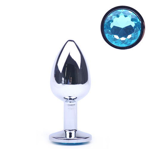 Blue Metallic Anal Plug