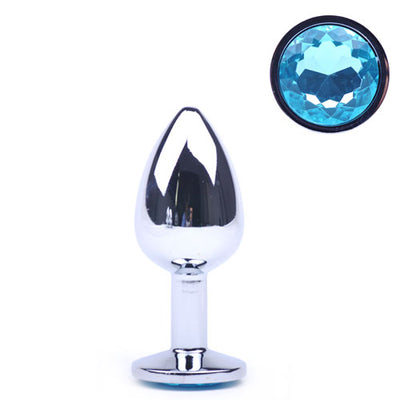 Blue Metallic Anal Plug