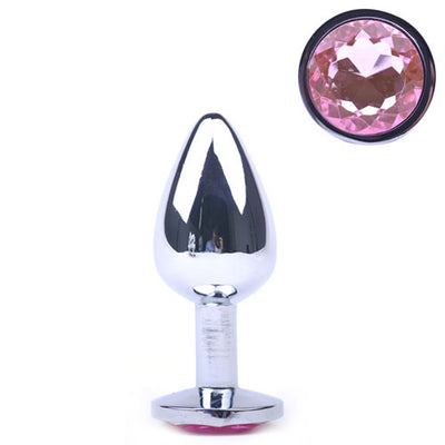 Pink Metallic Anal Plug