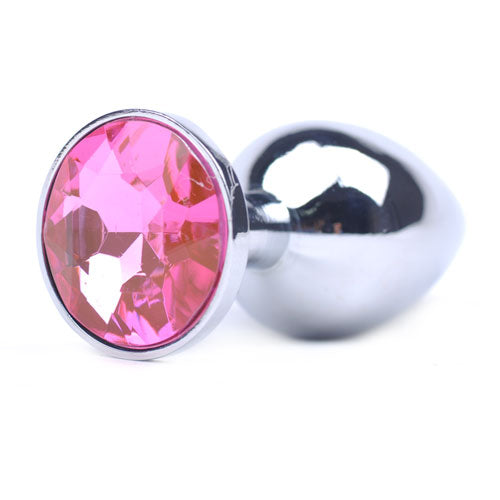 Pink Metallic Anal Plug