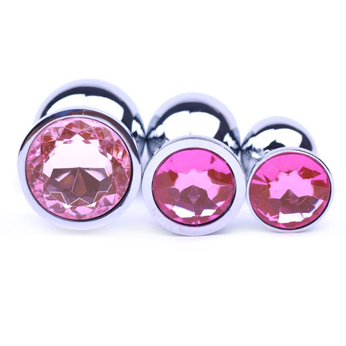 Pink Metallic Anal Plug