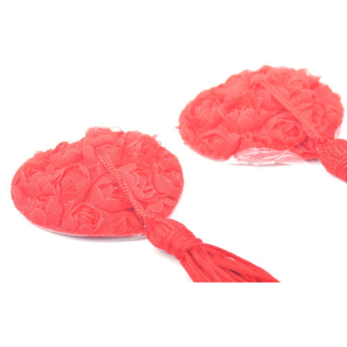 Lace Rose Nipple Tassels