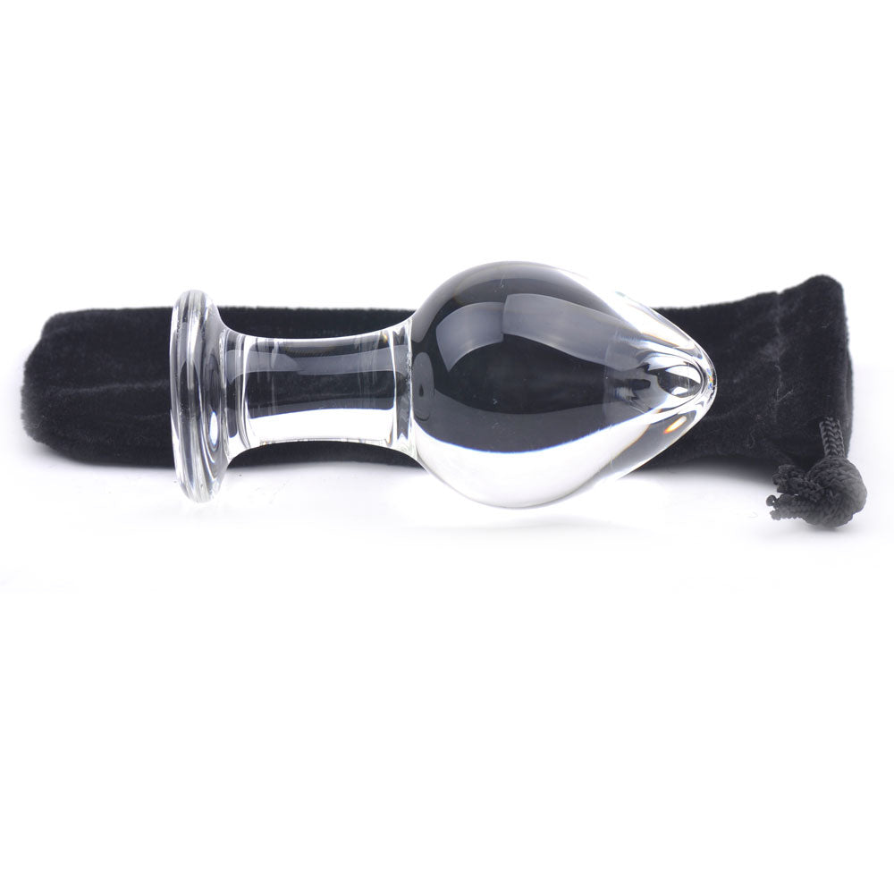 Clear Glass Anal Plug