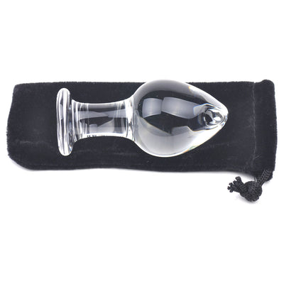 Clear Glass Anal Plug