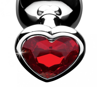 Red Heart Gem Anal Plug