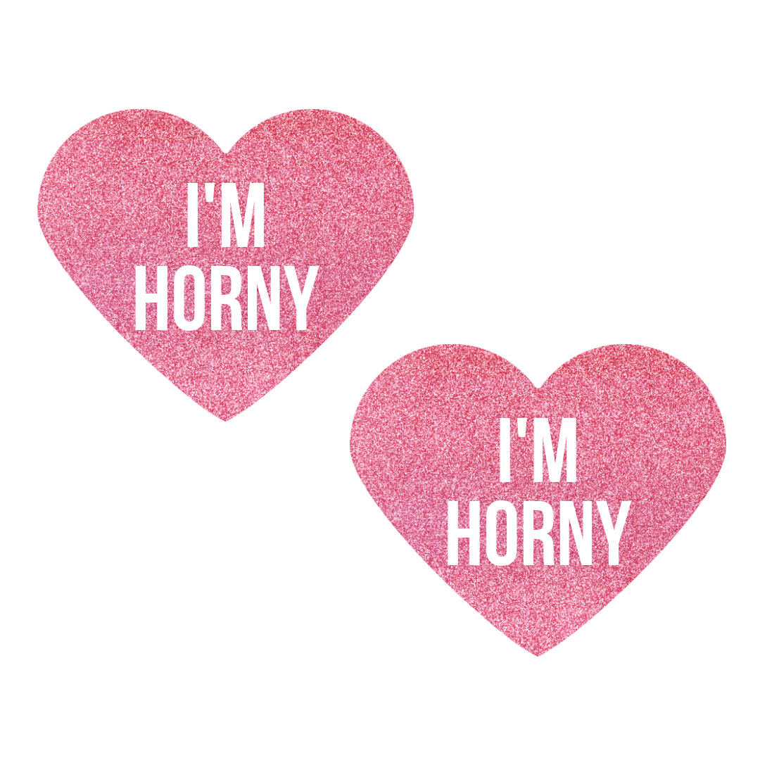 I'm Horny Berry Candy Heart Pasties